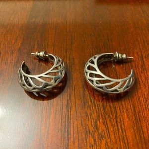 Sundance sterling silver hoop earrings